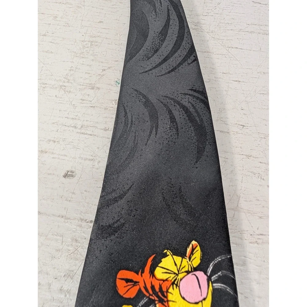 2pc Disney Pooh Vintage Winnie the Pooh Eeyore Tigger Men's Necktie 90s Cartoon